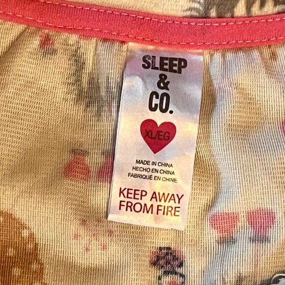 Sleep & Co Women's Gnome Winter Pajama Set. Size XL - Picture 7 of 8